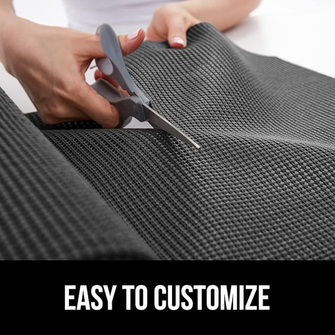 GORILLA GRIP powerGRIP Drawer Shelf and Cabinet Liner, Thick Strong Hold