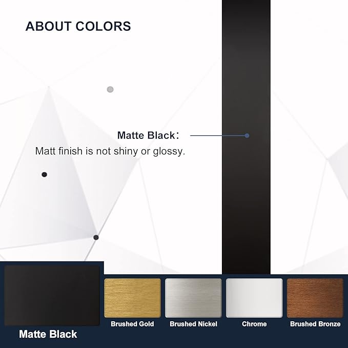 ANDY STAR Black Bathroom Mirrors