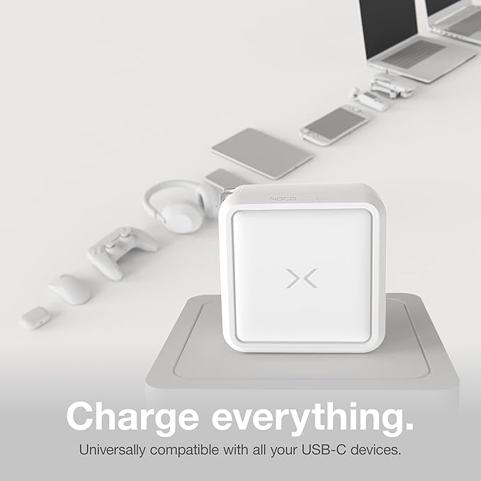 NOCO XGrid X100: 100W USB-C Charger – Dual Port GaN Power Adapter