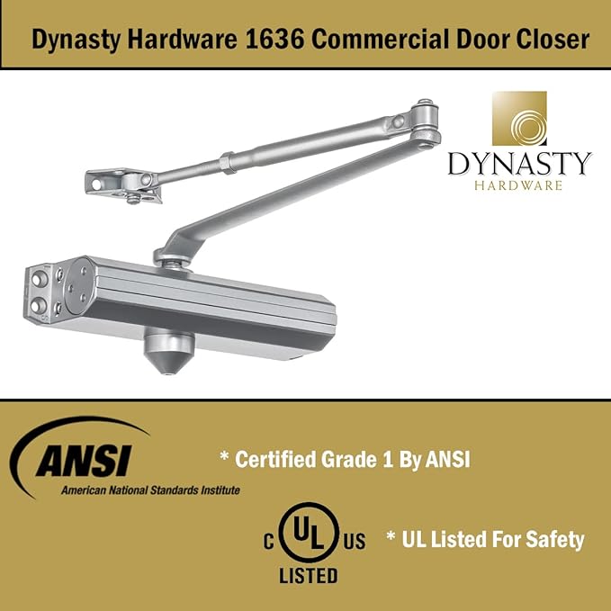 Dynasty Door Closer Adjustable Spring Size 3-6 Hydraulic Automatic Door Closer