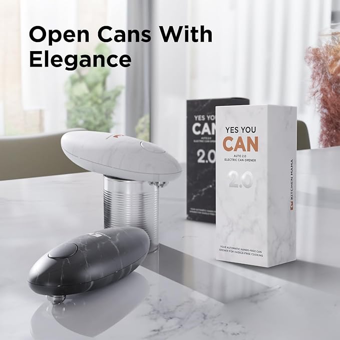 Kitchen Mama Auto 2.0 Electric Can Opener: Blade Opens Almost Any Can Pop or