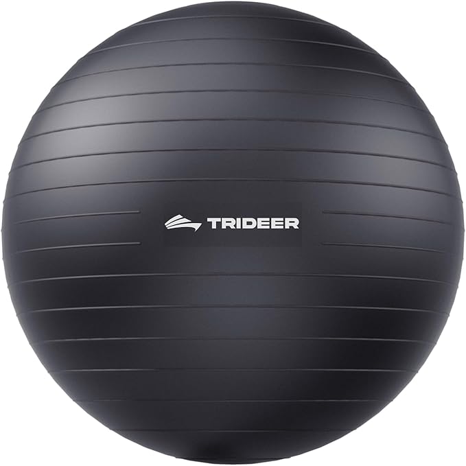 Trideer Exercise Ball for Yoga, Pilates & Fitness – Stability Ball Equipment