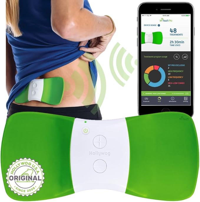 WiTouch Pro Bluetooth TENS Unit – Wireless Lower Back Pain Relief Device | (3 Pairs)