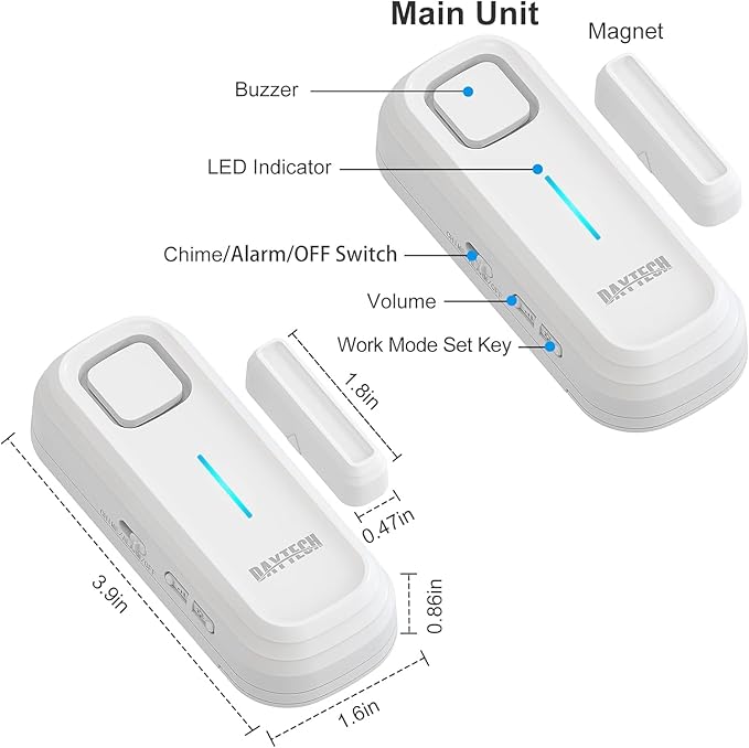 Daytech Freezer Door Alarm (4PCS)