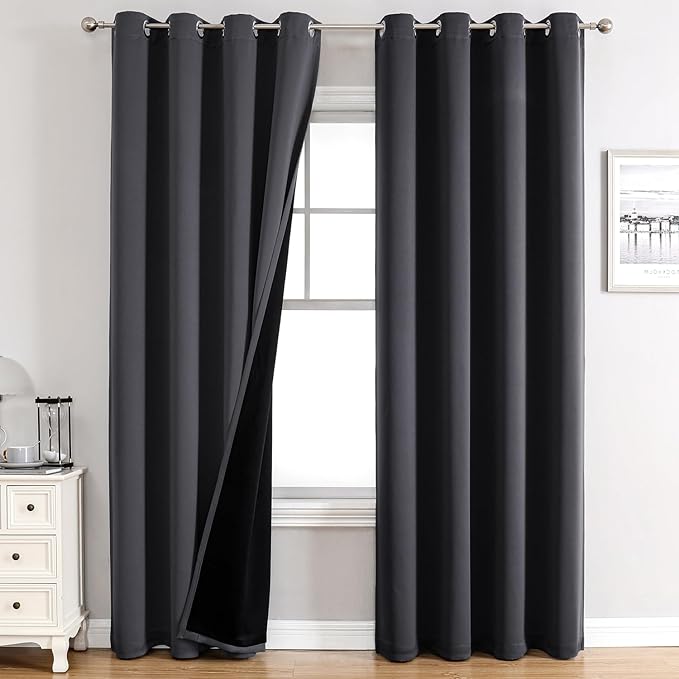ChrisDowa 100% Blackout Curtains