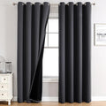 ChrisDowa 100% Blackout Curtains 120 inch Long