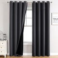 ChrisDowa 100% Blackout Curtains 102 inch Long