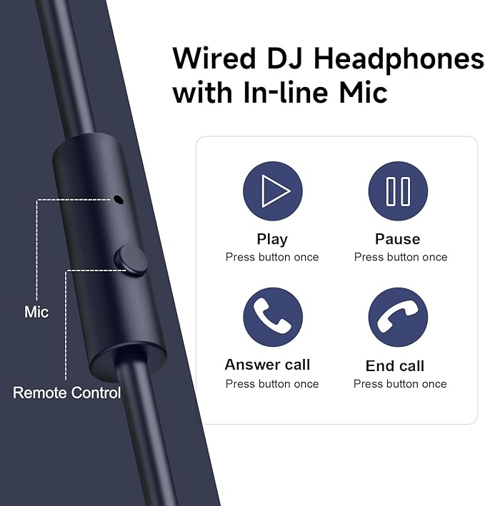 OneOdio Wired Over Ear Headphones Studio Monitor & Mixing DJ Stereo Headsets