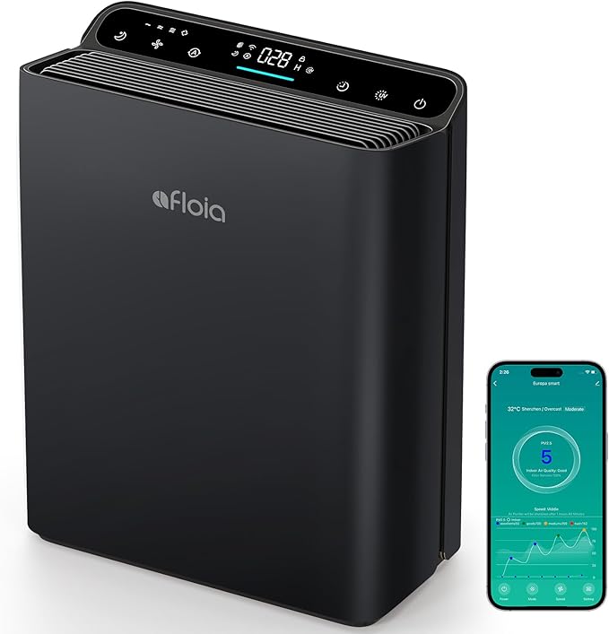Air Purifier for Home Bedroom Large Room Up to 2000Ft², Smart APP&Voice Control