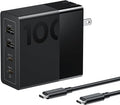 Lenovo 100W USB C Charger, 4-Port Multi-Device Fast Charging,