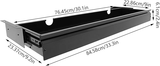 33 inch Sliding Pull-out Under Table Drawer