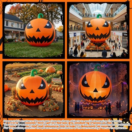26FT Halloween Inflatables Pumpkin Decorations with 750W Air Blower
