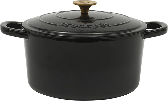 Crock Pot Artisan 7-Quart Round Cast Iron Dutch Oven