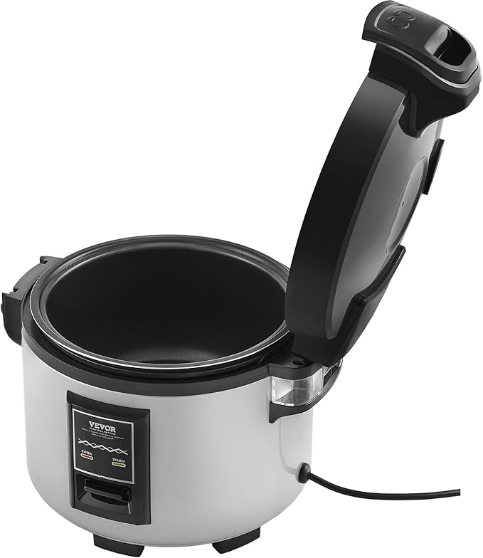VEVOR Commercial Rice Cooker, 45-Cup Rice Cooker, 9.51 Qt / 9 Liter Large Rice