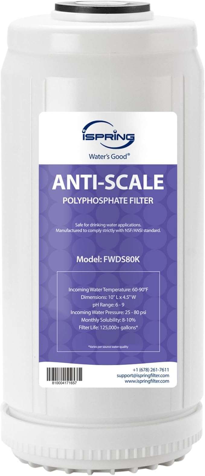 iSpring FWDS80K Anti-Scale Replacement Cartridge