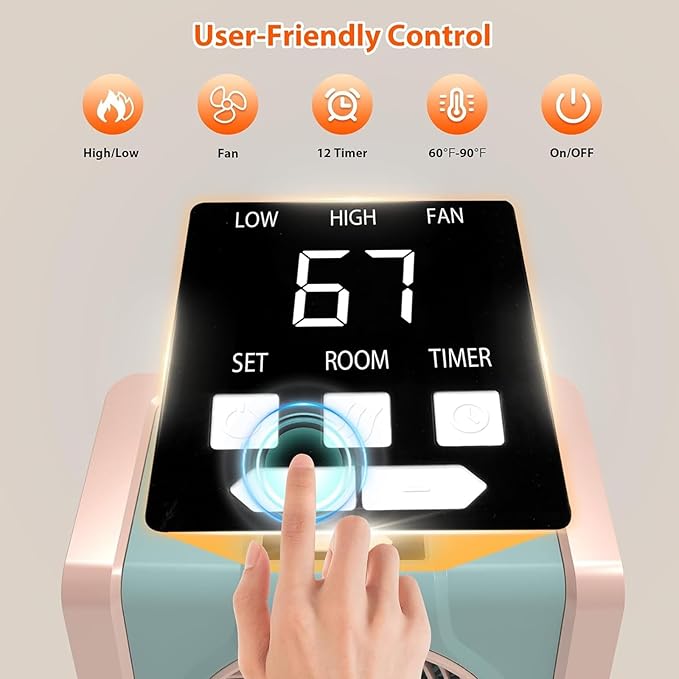 HEATIT Space Heater for Indoor, Digital Display