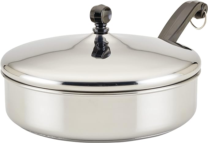 Farberware Classic Stainless Steel Fry Lid, Saute Pan