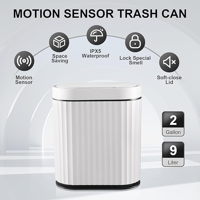 ELPHECO Bathroom Trash Can