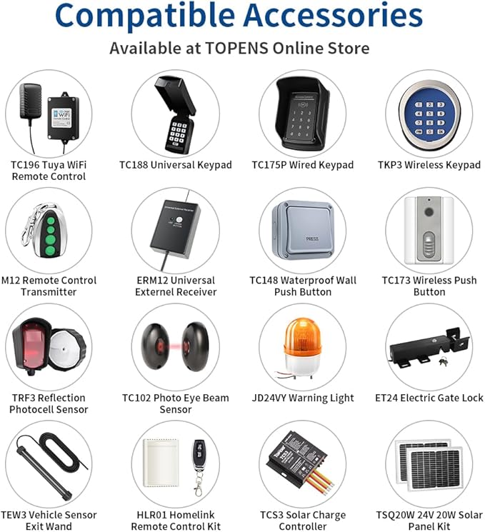 TOPENS TRF3 Safety Reflection Photocell Retro-Reflective Photoelectric Beam