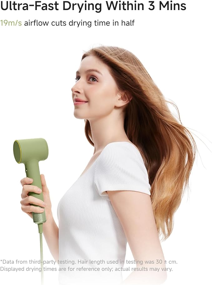 Laifen MINI Hair Dryer, Lightweight and Compact High Speed 200M Ionic Blow Dryer