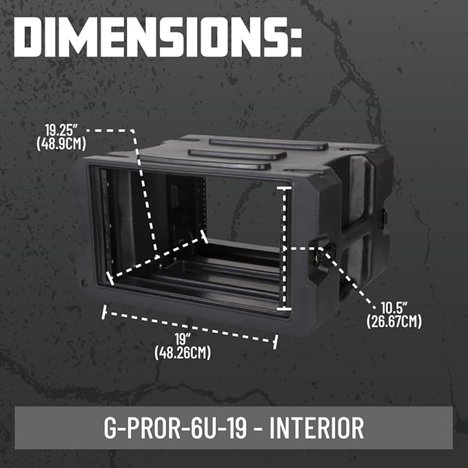 Gator Cases Pro Series 6U Rolling Rack Case