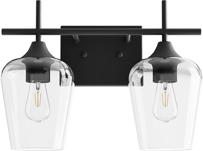 VONLUCE Bathroom Vanity Light, 2 Light Bathroom Light Fixture Over Mirror