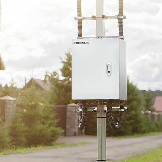 Outdoor Electrical Box 20 x 16 x 6''D NEMA 4X Enclosure Steel Box, Waterproof &