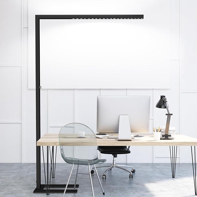 STERREN 77" LED Floor Lamp, 7350LM Dimmable Eye-Care Standing Piano Lamp