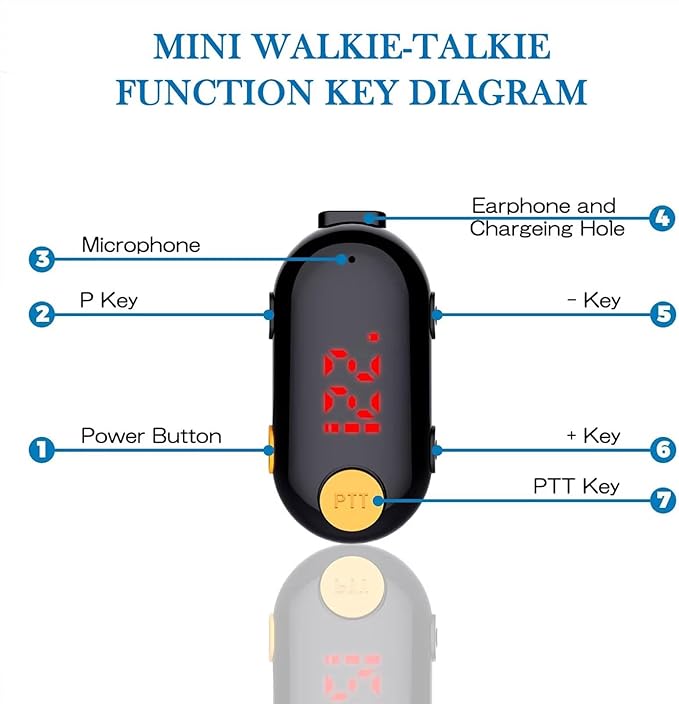 ELIDAIP T-M9 Super Mini Walkie Talkies