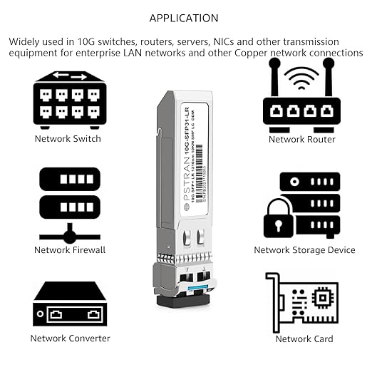 OPSTRAN 10GBASE-LR SFP+ Optical Transceiver Module Compatible (4 Pack)