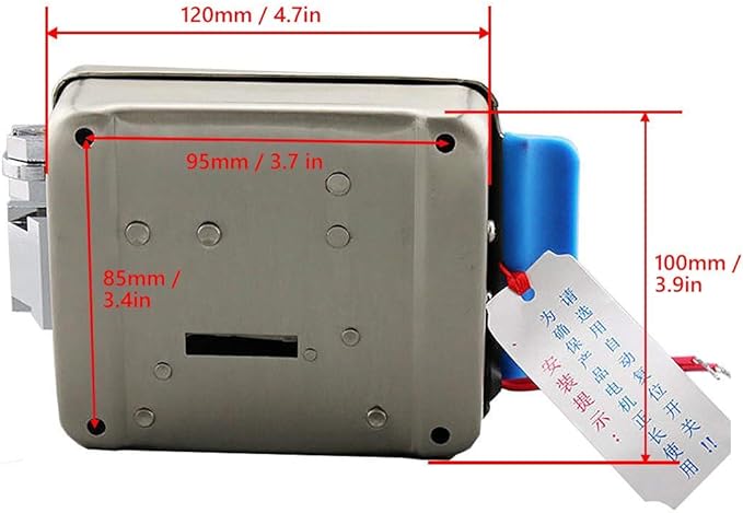 AMOCAM Electric Electronic Door Lock 6pcs Computerized Doted Keys DC 12V