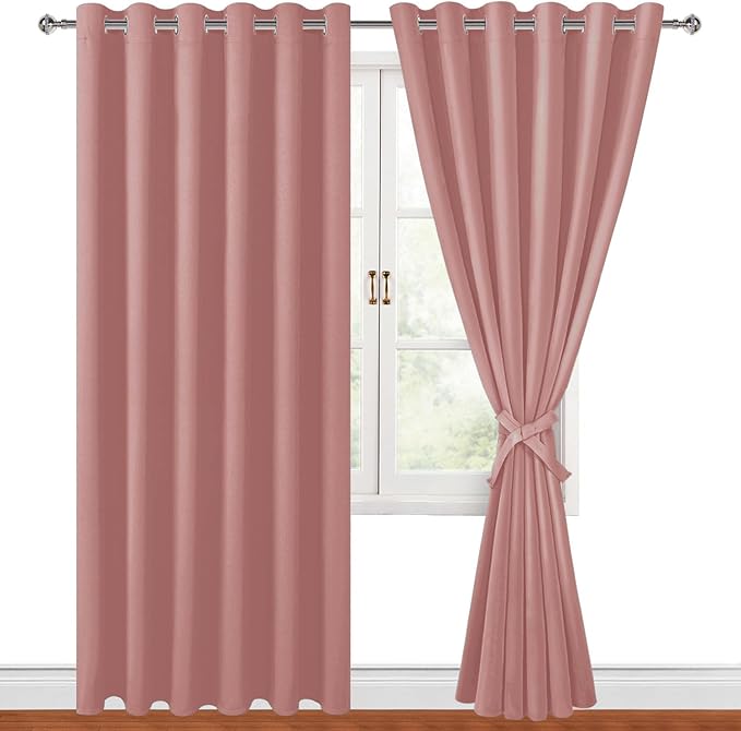 Hiasan Room Darkening Curtains for Bedroom, 70 x 84 Inches