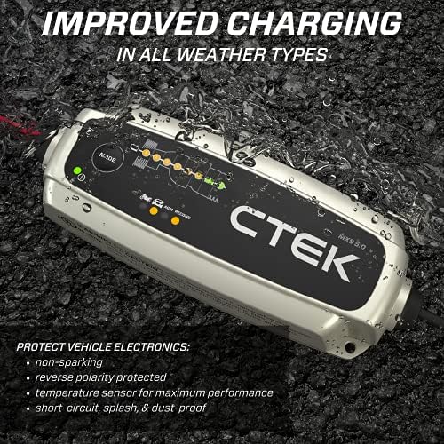 ctek - 40-206 mxs 5.0 fully automatic 4.3, close-up detail