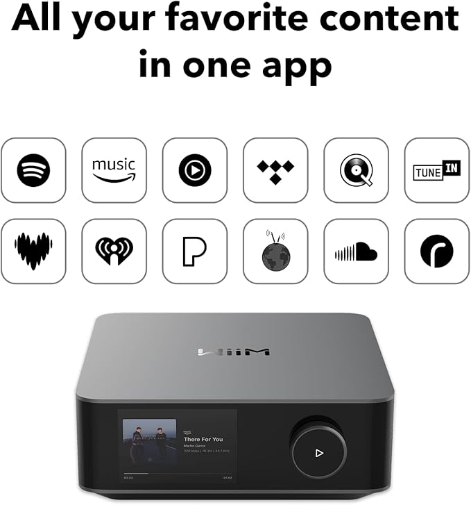 WiiM Amp Ultra with Voice Remote 2 | 100W Streaming Amplifier with Premium ESS