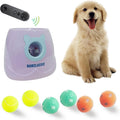 Automatic Dog Ball Launcher Tennis Ball Thrower Machine with 6 Balls,Remote