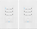 ENERLITES 4-Hour Countdown Timer Switch, 5-10-30-60 Min, 2-4 Hour, (2PCS, 2 Pack)