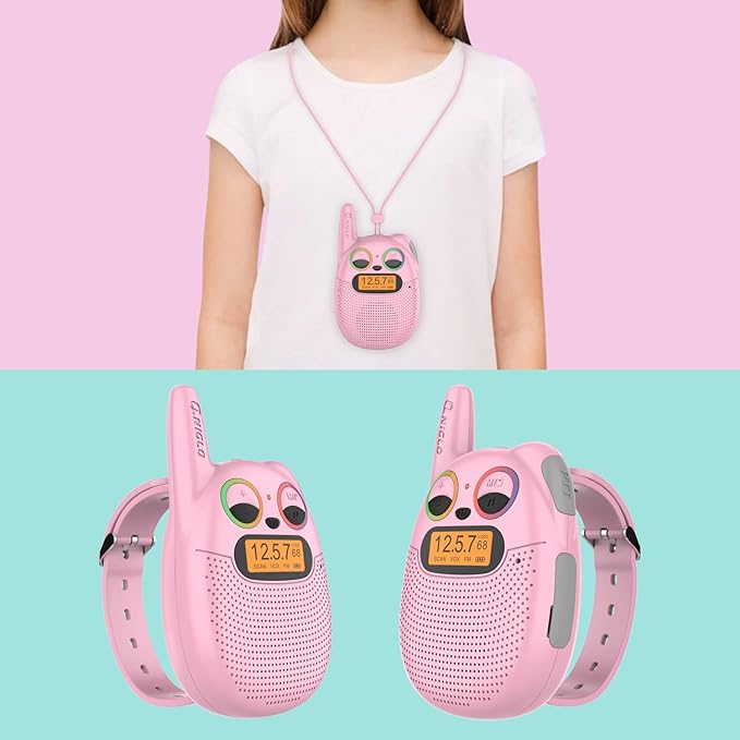 Walkie Talkies for Kids Rechargeable, Toys for 3+ Years Old Kids Walkie Talkies