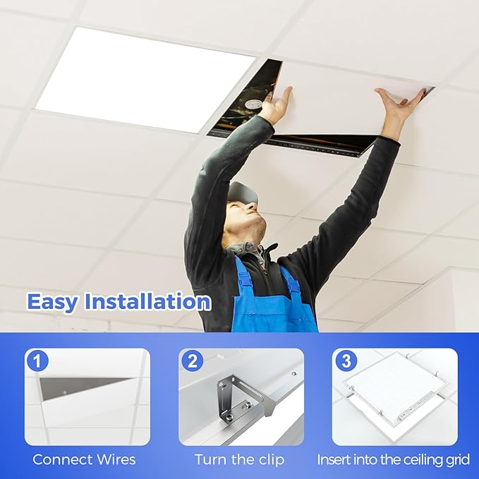 AIKVSXER 8 Pack 2x2 LED Flat Panel Light