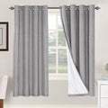 H.VERSAILTEX Linen Blackout Curtains 72 Inches Long 100% Blackout Thermal