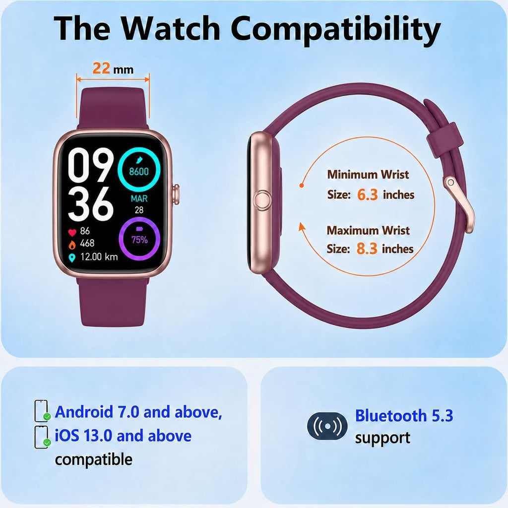 Senior-Friendly Pedometer Watch, Step Counter, No App or Phone Required