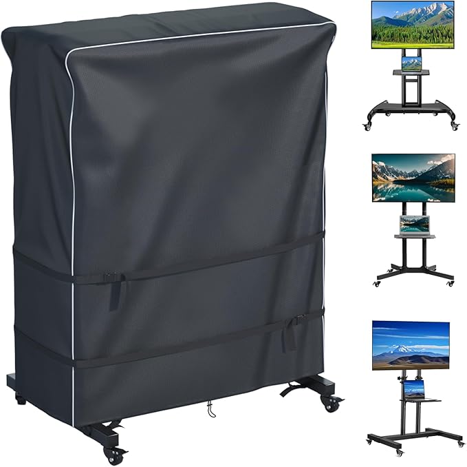 JINLI 55-60 inch outdoor TV trolley cover, courtyard TV cover, Oxford fabric