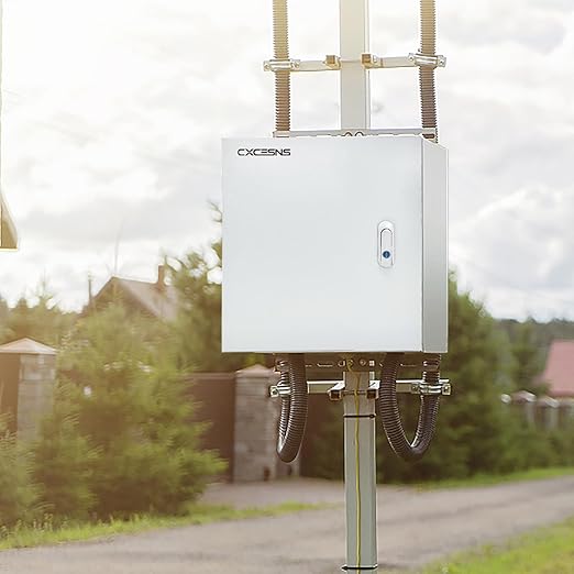 Outdoor Electrical Box 16 x 16 x 6''D NEMA 4X Enclosure Steel Box, Waterproof &
