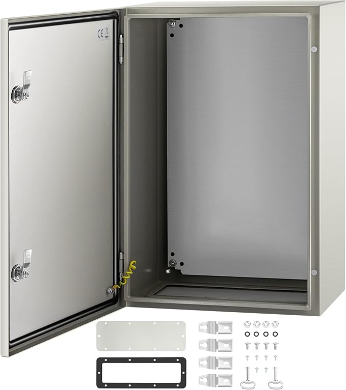 VEVOR NEMA Steel Enclosure, IP66 Waterproof & Dustproof, Outdoor/Indoor