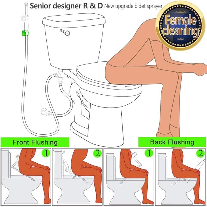 SonTiy Handheld Bidet Sprayer for Toilet, Adjustable Water Pressure Toilet Jet