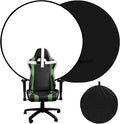 Portable Black White Screen Chair, 57 in Screen Backdrop