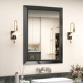 SMIROR Matte Black Bathroom Mirror