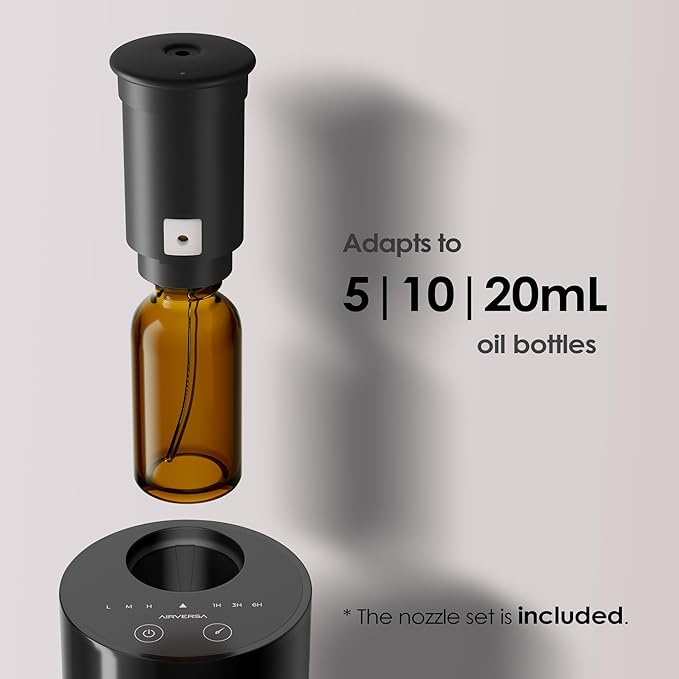 Airversa Waterless Diffuser for Essential Oil, Car Diffsuer, Battery Operated