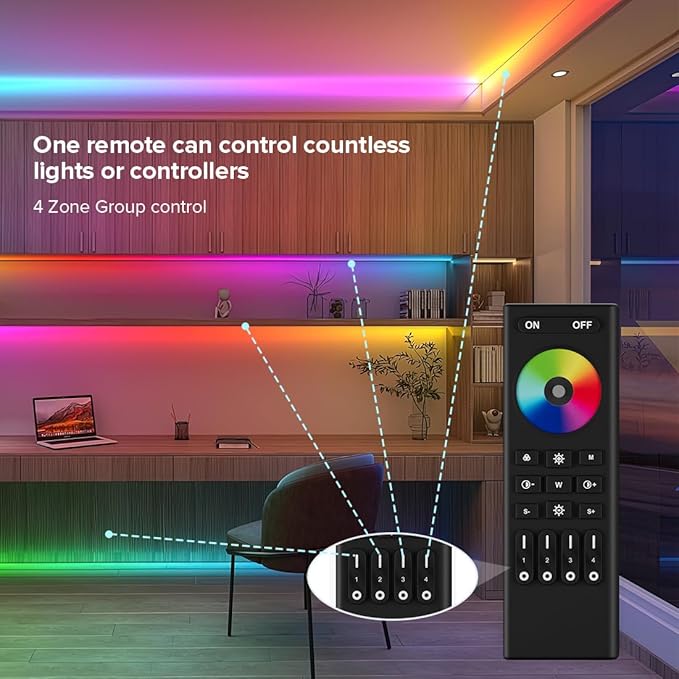 BTF-LIGHTING 2.4G WiFi DR03W RGB SPI Controller RC03RF RF Remote Tuya APP/Smart