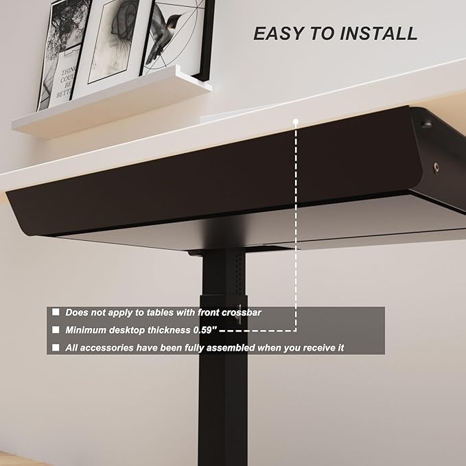 Large Under Desk Mounted Sliding Drawer