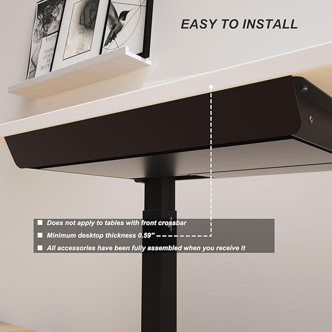 Large Under Desk Mounted Sliding Drawer